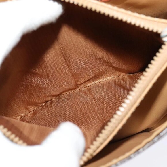 CELINE Macadam Canvas Shoulder Bag PVC Leather Brown Gold Auth 116597 - Picture 12 of 16